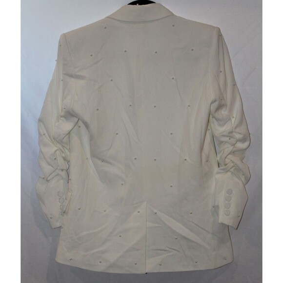 Generation Love Nadia Pearl‎ Blazer Jacket Ruched Sleeves White Size XS NWT $395 - Picture 9 of 9